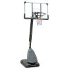 Use for Outdoor Height Adjustable 7.5 to 10ft Basketball Hoop 44 Inch Backboard Portable Basketball Goal System with Stable Base and Wheels