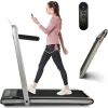 2 in 1 Under Desk Treadmill, 2.5HP Folding Electric Treadmill Walking Jogging Machine for Home Office with Remote Control