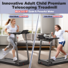 Treadmill with Desk Workstation & Adjustable Height, 300 LBS Weight Capacity, Folding Treadmill with Bluetooth Speaker , Portable Walking Pad Treadmil