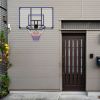 Wall-mounted basketball hoop, 45 x 29 inches shatterproof back, folding hoop, durable hoop and all-weather mesh for indoor and outdoor use