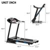 Treadmills for Home, Electric Treadmill with Automatic Incline, Foldable 3.5HP Workout Running Machine Walking, Double Running Board Shock Absorption