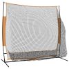 Golf Practice Net Black and Orange 84.6"x42.1"x85" Polyester