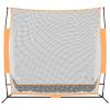 Golf Practice Net Black and Orange 84.6"x42.1"x85" Polyester