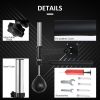 Soozier Lightweight Fast-Reflexes Speed Bag Boxing Punching Bag Wall Mount Height Adjustable, MMA, Martial Arts, and Boxing Equipment for Training at