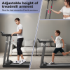 Treadmill with Desk Workstation & Adjustable Height, 300 LBS Weight Capacity, Folding Treadmill with Bluetooth Speaker , Portable Walking Pad Treadmil