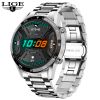 LIGE New BW0189 PRO Smart Watch Men Bluetooth Call Watch IP67 Waterproof Sports Fitness Watch For Android IOS Men Smart Watch