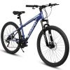 A2610 26 inch Mountain Bike 21 Speeds, Suspension Fork, Steel Frame Disc-Brake for Men Women Bicycle Adlut Bike