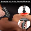 Percussion Massage Gun USB Type C Rechargeable Deep Tissue Vibration Massager Handheld Leg Body Cordless Massager with 4 Interchangeable Heads 8 Inten