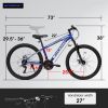 A2610 26 inch Mountain Bike 21 Speeds, Suspension Fork, Steel Frame Disc-Brake for Men Women Bicycle Adlut Bike