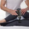 Percussion Massage Gun USB Type C Rechargeable Deep Tissue Vibration Massager Handheld Leg Body Cordless Massager with 4 Interchangeable Heads 8 Inten